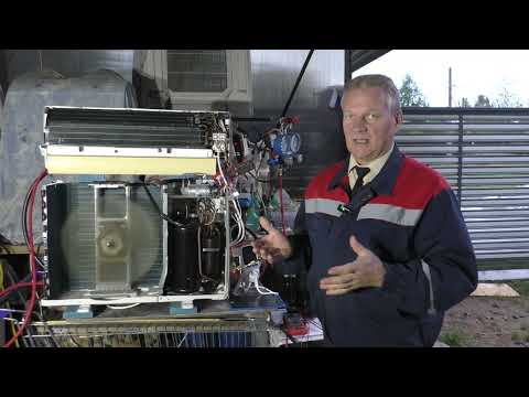 Видео: Кондиционер перестает холодить, ищем причину #空调不工作 #problem with the air conditioner