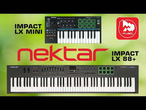 Видео: Миди-клавиатуры NEKTAR IMPACT LX 88+ и NEKTAR IMPACT LX MINI