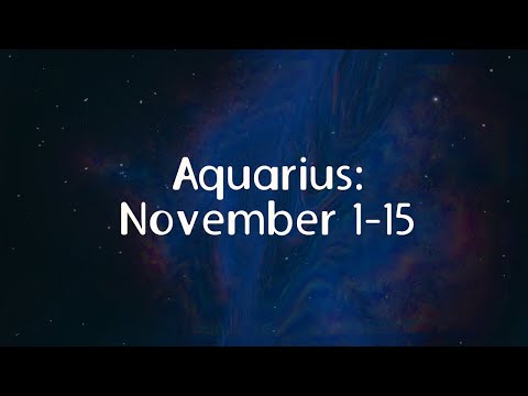 Видео: Водолей: 1-15 ноября