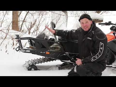 Видео: Обзор снегохода STELS Капитан 150L с длинной гусеницей