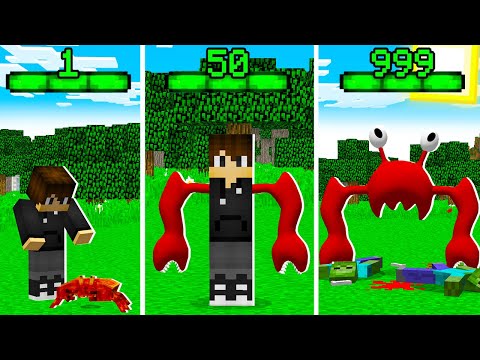 Видео: Я СТАНОВЛЮСЬ КРАБЗИЛЛОЙ С КАЖДЫМ УРОВНЕМ В МАЙНКРАФТ! CRABZILLA GARTEN OF BANBAN 3 MINECRAFT