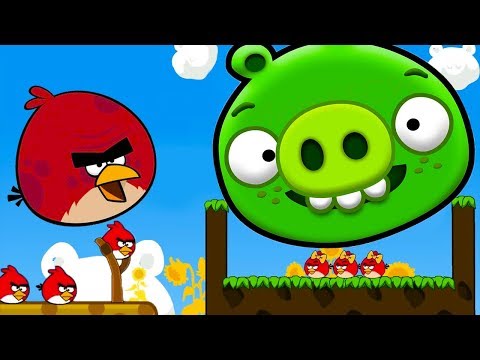 Видео: ЗЛАЯ ДИЧЬ или Удар СВИНЕЙ #1 Angry Birds Cannon 3 KICK PIGGIES TO MEET GIRLFRIEND BIRD на крутилкины