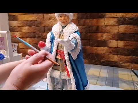 Видео: Ватный дед Мороз. Урок 11
