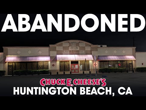 Видео: ЗАБРОШЕННЫЙ Chuck E Cheese's в Хантингтон-Бич, Калифорния (фотографии изнутри)