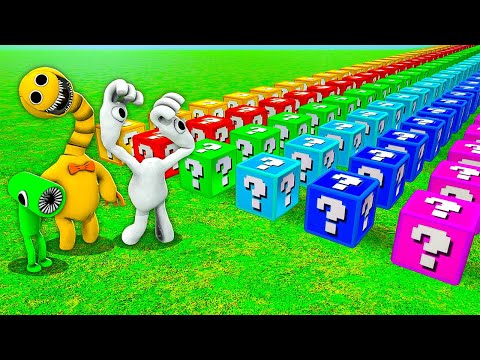 Видео: БИТВА ЛАКИ БЛОКОВ С РАДУЖНЫМИ ДРУЗЬЯМИ В ГАРРИС МОД! RAINBOW FRIENDS В Garry`s Mod!