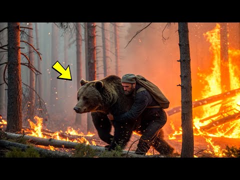 Видео: МЕДВЕДЬ ВОРВАЛСЯ В ГОРЯЩУЮ ИЗБУ... КОГО ОН СПАСАЛ — ПОТРЯСЛО ПОЖАРНЫХ!