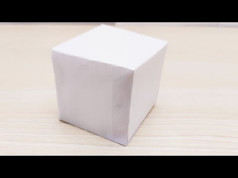 Видео: Как сделать объемный КУБ из бумаги А4? | Как сделать ИДЕАЛЬНЫЙ куб из бумаги? |Геометрические фигуры