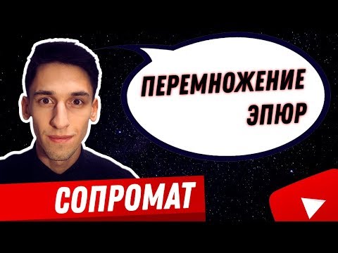 Видео: Сопромат. Перемножение эпюр. Частичный разбор статически неопределимой балки