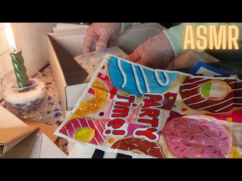 Видео: АСМР коробка с пакетами и бумагой