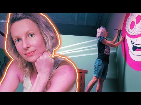 Видео: ПЕРЕНОС МАЛЕНЬКОГО РИСУНКА НА БОЛЬШУЮ СТЕНУ