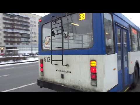 Видео: Троллейбус "38" Санкт-Петербурга 10-10: ВМЗ-5298.00 (ВМЗ-375) б.5131 по №38 (06.01.20)