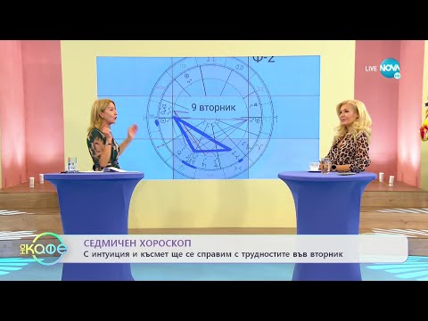 Видео: Седмичен хороскоп - С интуиция и късмет ще се справим с трудностите във вторник - „На кафе”