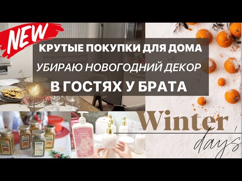 Видео: В ГОСТЯХ У БРАТА  | Убираю НОВОГОДНИЙ ДЕКОР | Восхитительные ПОКУПКИ ДЛЯ ДОМА | НОВОГОДНИЕ ПРАЗДНИКИ