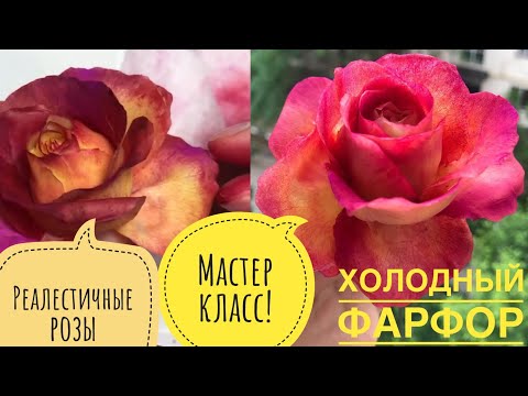 Видео: Делаем супер реалистичные розы из холодного фарфора!Мастер класс подробный-смогут все! БерёмИделаем