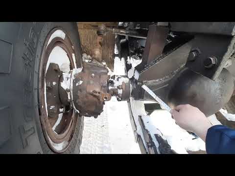 Видео: Установка моста от газ 66 на мтз (часть 2)