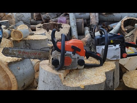 Видео: Бензопила штиль 180 против Днипро м