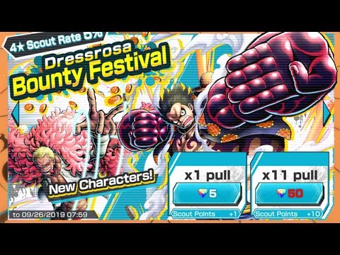 Видео: Открываем витрину с Doflamingo и Monkey D. Luffy Gear 4th | One Piece: Bounty Rush