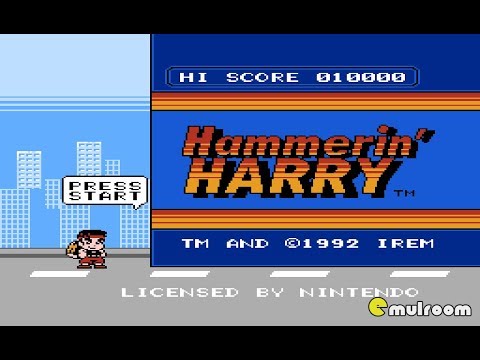 Видео: Полное прохождение денди ( Dendy, Nes ) - Hammerin’ Harry, Daiku no Gen San
