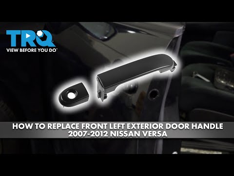 Видео: Как заменить переднюю левую внешнюю ручку двери на Nissan Versa 2007-2012