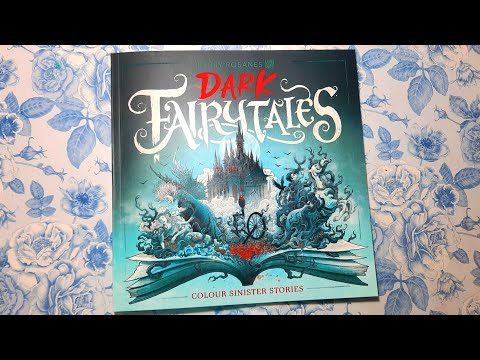 Видео: НОВИНКА! Раскраска от Керби Розанеса "Dark Fairytales". Обзор.