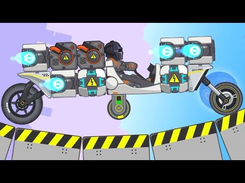 Видео: Мотоцикл Луноход RoverCraft #9 Планета Cyber 931 - Прохождение на Машинки Кида