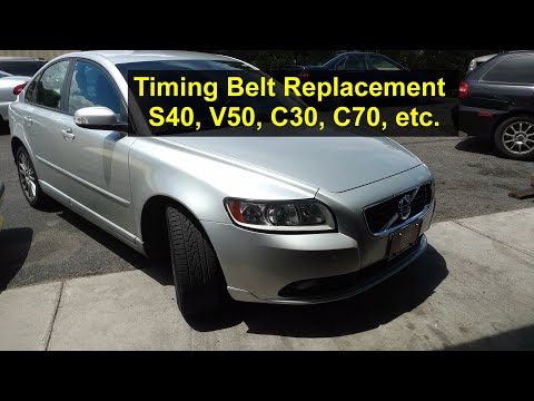 Видео: Как заменить ремень ГРМ на автомобилях Volvo P1, S40, V50, C30, C70 и т. д., а также Ford Focus S...