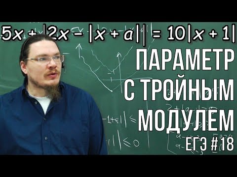 Видео: ✓ Параметр с тройным модулем | ЕГЭ. Задание 18. Математика. Профильный уровень | Борис Трушин