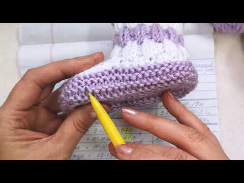 Видео: Расчет петель, пряжа, спицы для вязания пинеток. Видео 1