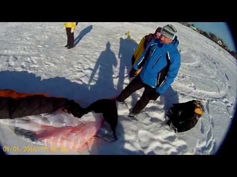 Видео: Параплан, ручная затяжка на верёвке. Кубок Рыбинского Моря 2018