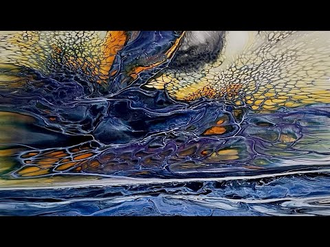 Видео: 436. НЕВЕРОЯТНЫЙ Деконструированный Пейзаж! Жидкое искусство обязательно к просмотру!!