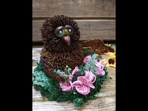 Видео: Мастер класс сова/ совенок из бисера