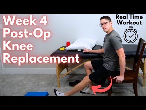 Видео: Упражнения после 4-й недели полной замены коленного сустава