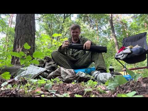 Видео: Частично легкоходное снаряжение тяжелохода для одиночного похода с ночевкой. Что взять с собой в лес