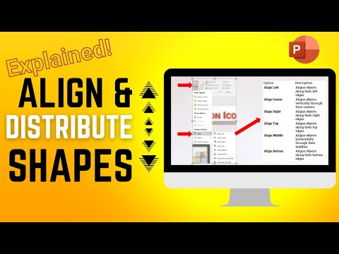 Видео: Выравнивание и распределение фигур PowerPoint: учебное пособие