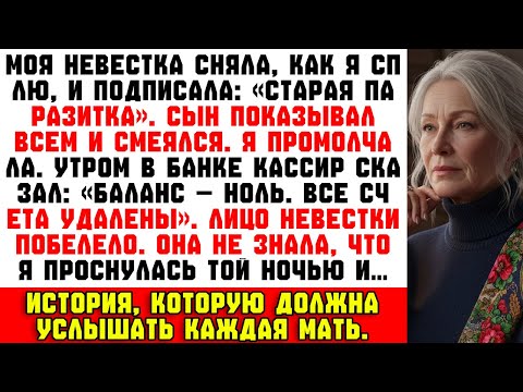 Видео: Невестка выложила видео, где я сплю. Сын показал его семье. Но на следующий день их банковский счет…