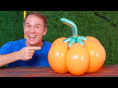 Видео: ВОЗДУШНЫЕ ШАРЫ НА ХЭЛЛОУИН 🎃 Как сделать тыкву из шаров 🎃 Тыквы на Хэллоуин - Gustavo GG