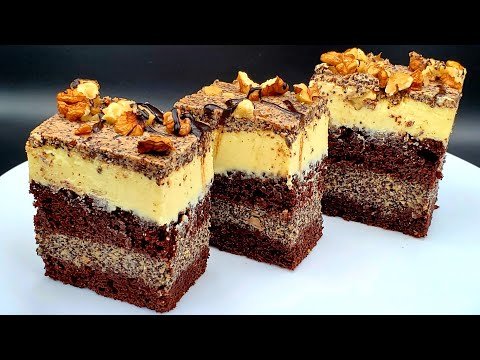 Видео: ❤НОВИЙ пляцок КАСАБЛАНКА Сирник з маком Сырник 🍫Шоколадный торт CHOCOLATE cake Cheese Cream