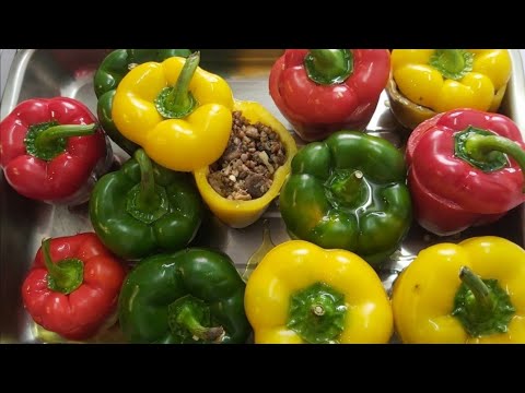 Видео: Рецепт Гречки с Грибами в Болгарском Перце