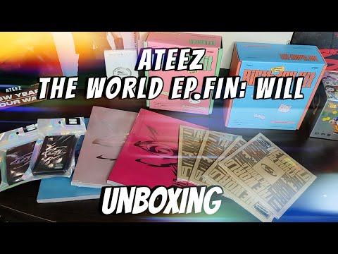 Видео: Распаковка Ateez THE WORLD EP.FIN: WILL / Unboxing. Photobook ver, Digipak ver, platform ver