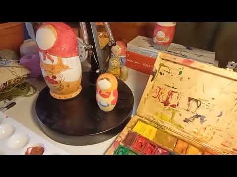 Видео: Метель в апрель. Готовлюсь к выставке. Матрешки #1/25