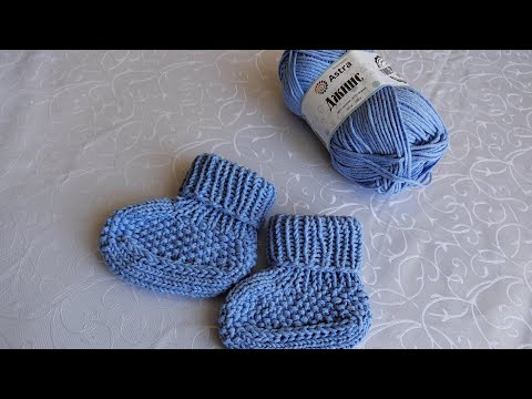 Видео: Пара часов вечером,и #пинетки спицами готовы💃💃💃 Мастер класс