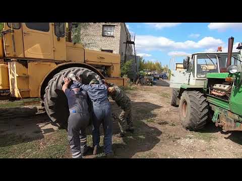 Видео: Трактор Кировец. Клеим камеру и в поле.