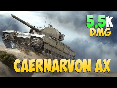 Видео: Caernarvon AX - 6 Kills 5.5K DMG - Надежный! - Мир Танков