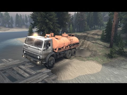 Видео: SpinTires обзор мода ( Камаз 55102 v4.0 )