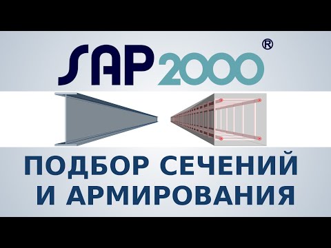 Видео: ПОДБОР СЕЧЕНИЙ И АРМИРОВАНИЯ в SAP2000 - Вебинар №2