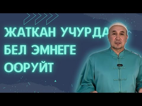 Видео: Жаткан учурда бел эмнеге ооруйт? Байланыш номери: 0 777 003 486. Бишкек ш.