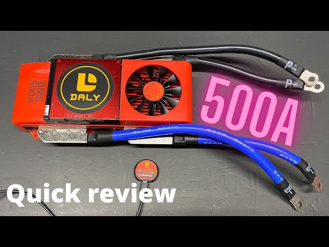 Видео: Распаковка и краткий обзор 500A Daly 4S BMS + обзор приложения. Элементы Lifepo4.