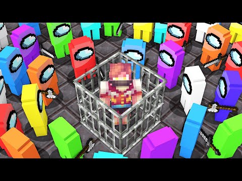 Видео: ТУМКА Закрыл Меня в ТЮРЬМЕ с ПРЕДАТЕЛЯМИ из AMONG US в Майнкрафт..