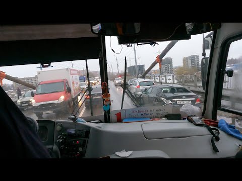 Видео: 4K На ПАЗике в Соломбалу. By PAZ bus to Solombala. 乘巴士前往索隆巴拉。