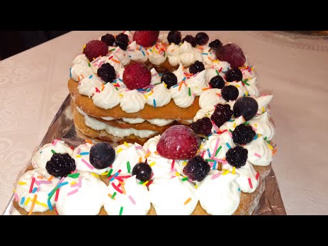 Видео: Медовый торт Цифра на день рождение 🎂 Honey cake digit